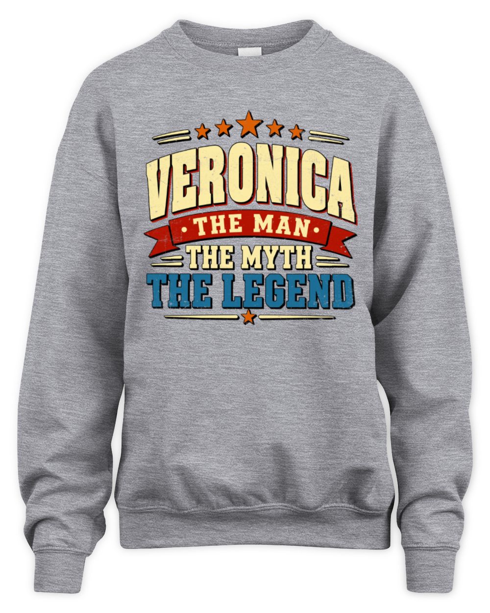 The Man The Myth The Legend Ribbon Vintage T-Shirt VERONICA M1-56 / Unisex Sweatshirt / sport grey