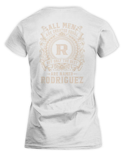 All Men Are Created Equal Cool Logo Shirt RODRIGUEZ M1-60 / Women's Standard T-Shirt / white