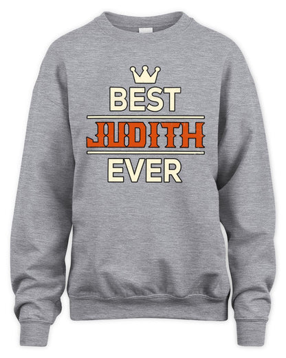 Best Your Name With Crown Shirt JUDITH M1-59 / Unisex Sweatshirt / sport grey