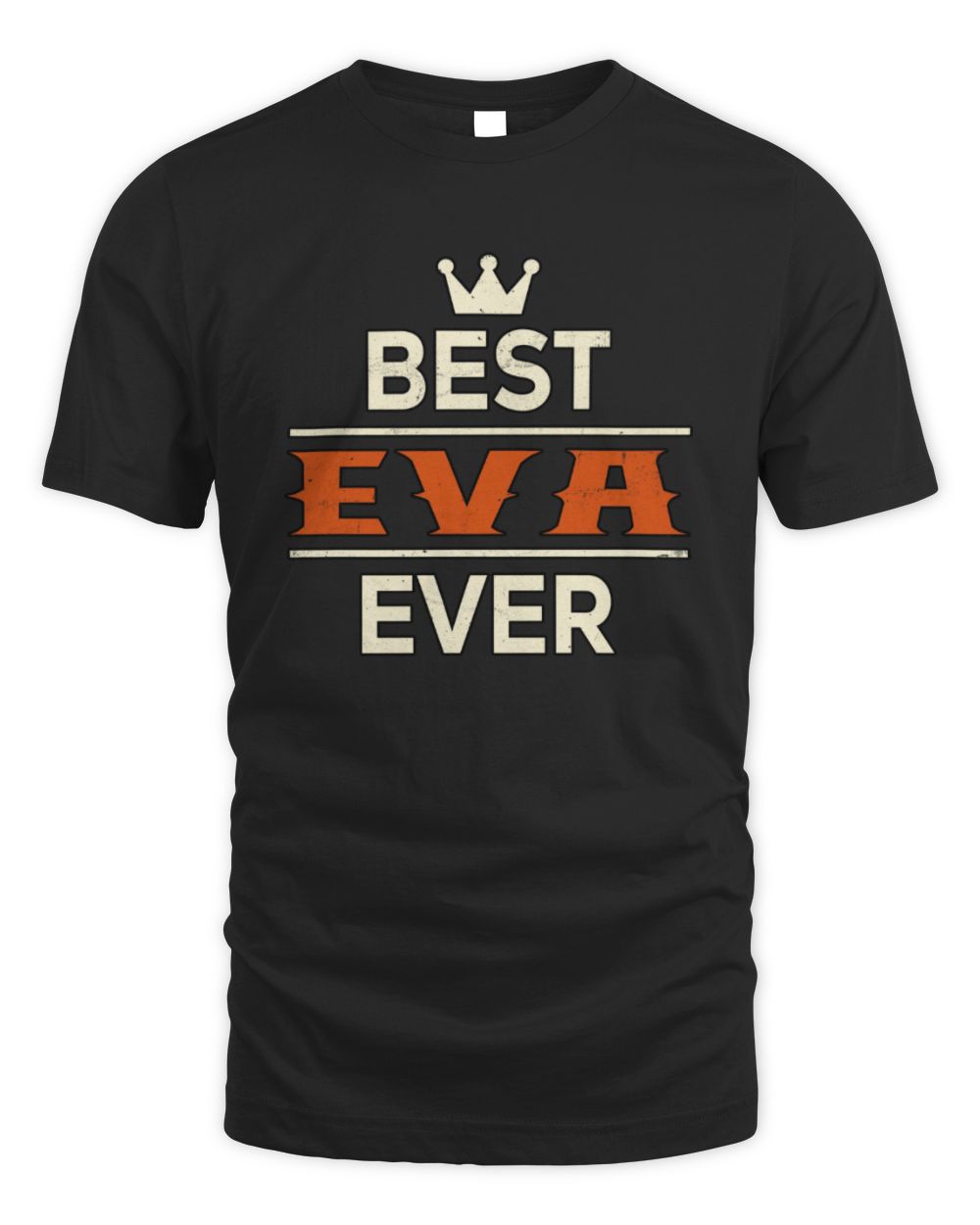 Best Your Name With Crown Shirt EVA M1-59 / Unisex Standard T-Shirt / black