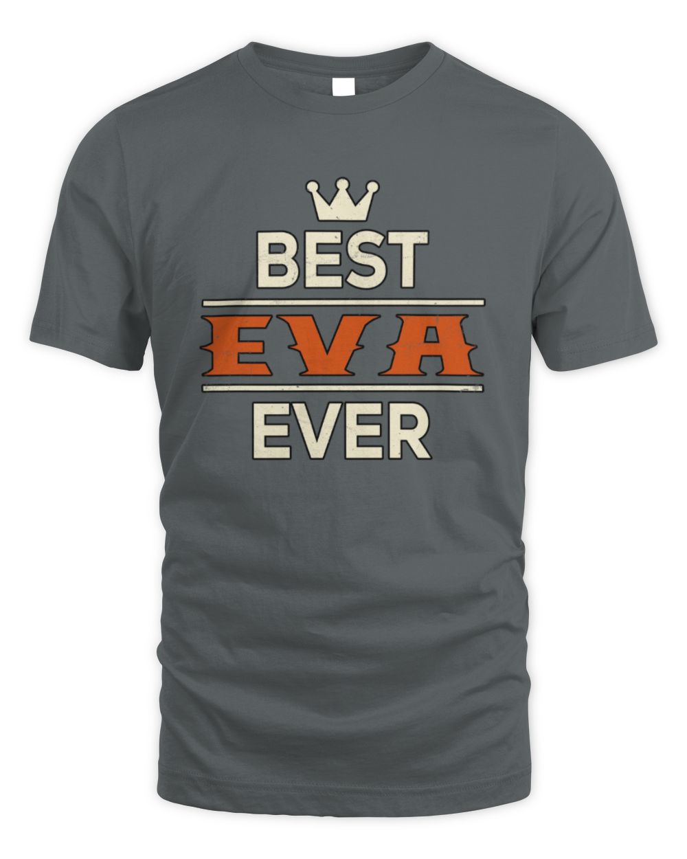 Best Your Name With Crown Shirt EVA M1-59 / Unisex Standard T-Shirt / charcoal