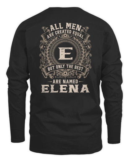 All Men Are Created Equal Cool Logo Shirt ELENA M1-60 / Men's Long Sleeved T-Shirt / black