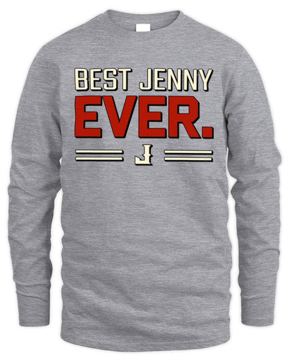 Best Your Name Ever Cool Shirt JENNY M1-58 / Men's Long Sleeved T-Shirt / sport grey