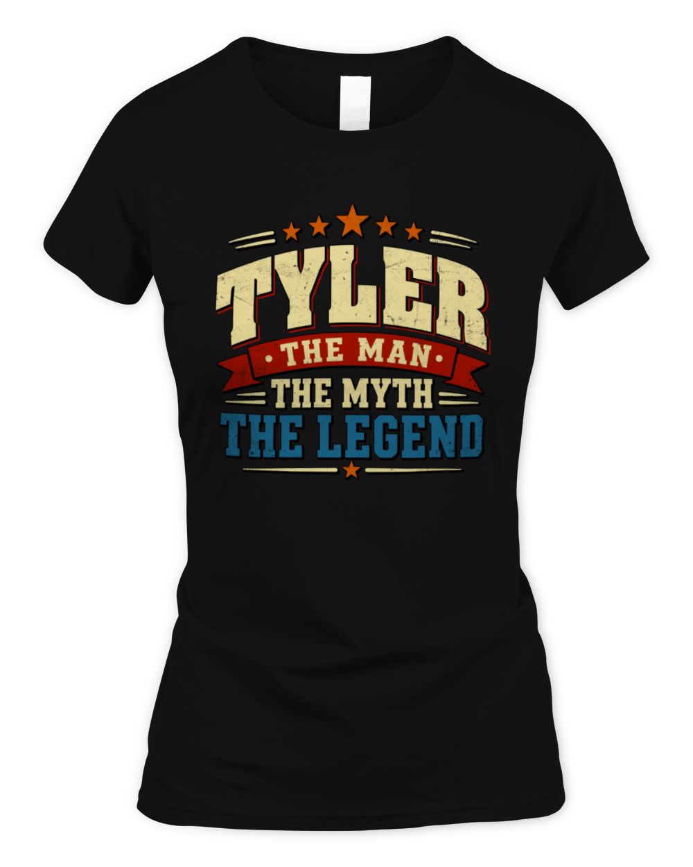 The Man The Myth The Legend Ribbon Vintage T-Shirt TYLER M1-56 / Women's Standard T-Shirt / black
