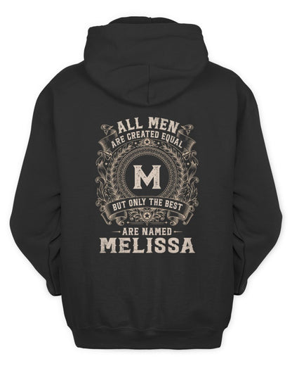 All Men Are Created Equal Cool Logo Shirt MELISSA M1-60 / Unisex Hoodie / black