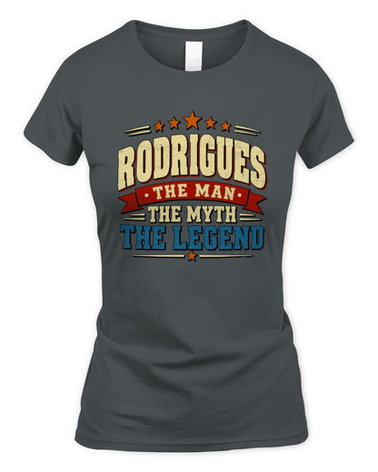 The Man The Myth The Legend Ribbon Vintage T-Shirt RODRIGUES M1-56 / Women's Standard T-Shirt / charcoal