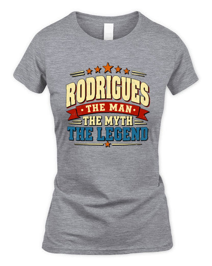 The Man The Myth The Legend Ribbon Vintage T-Shirt RODRIGUES M1-56 / Women's Standard T-Shirt / sport grey