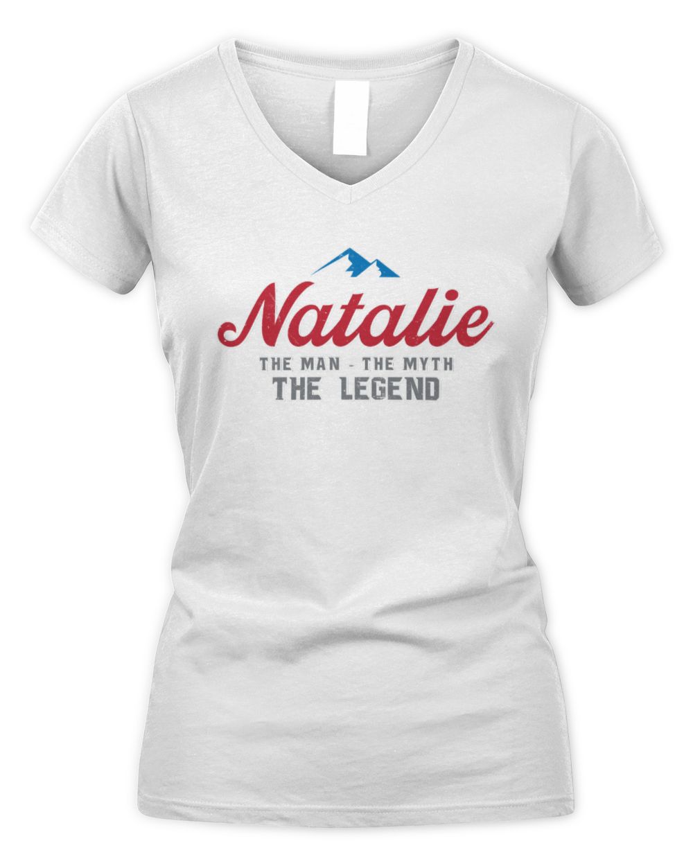 The Man The Myth The Legend Coors Light Beer T-Shirt NATALIE M1-S84 / Women's V-Neck T-Shirt / white