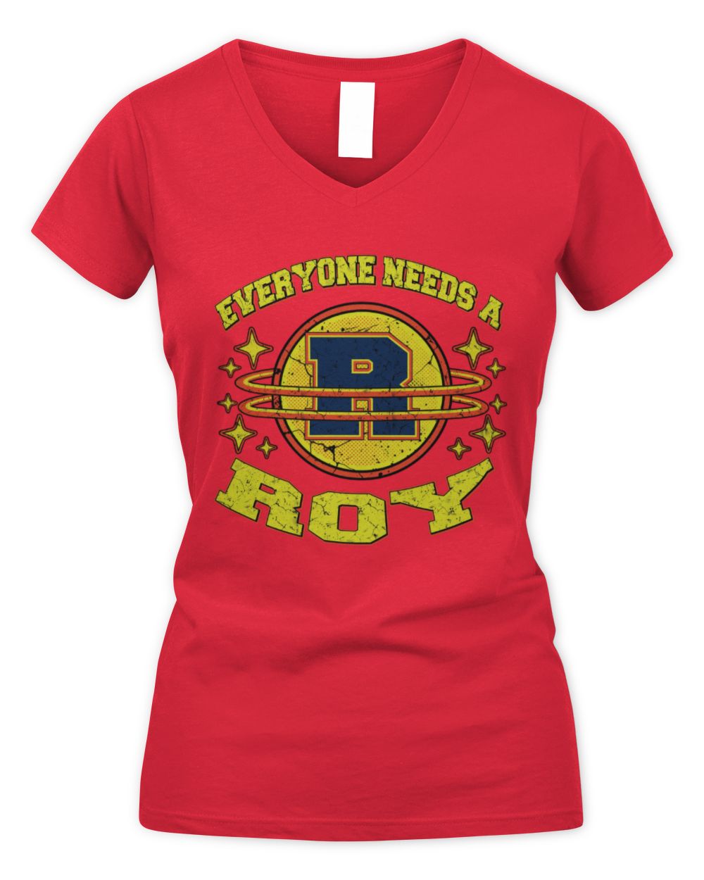 Everyone Needs a Your Name Shirt ROY M1-76 / Women's V-Neck T-Shirt / red