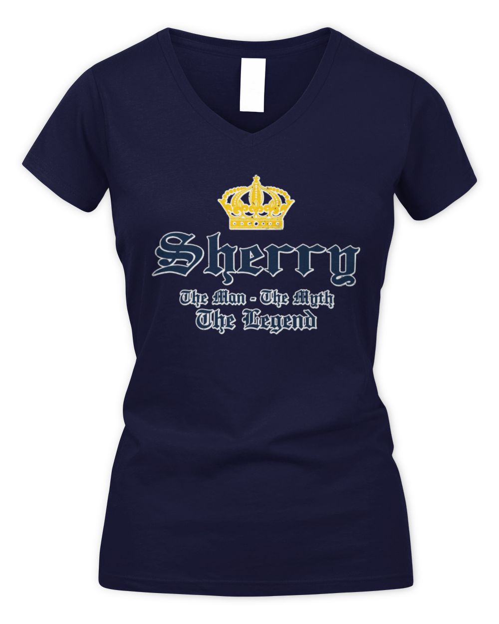 The Man The Myth The Legend Corona Beer T-Shirt SHERRY M1-S83 / Women's V-Neck T-Shirt / navy