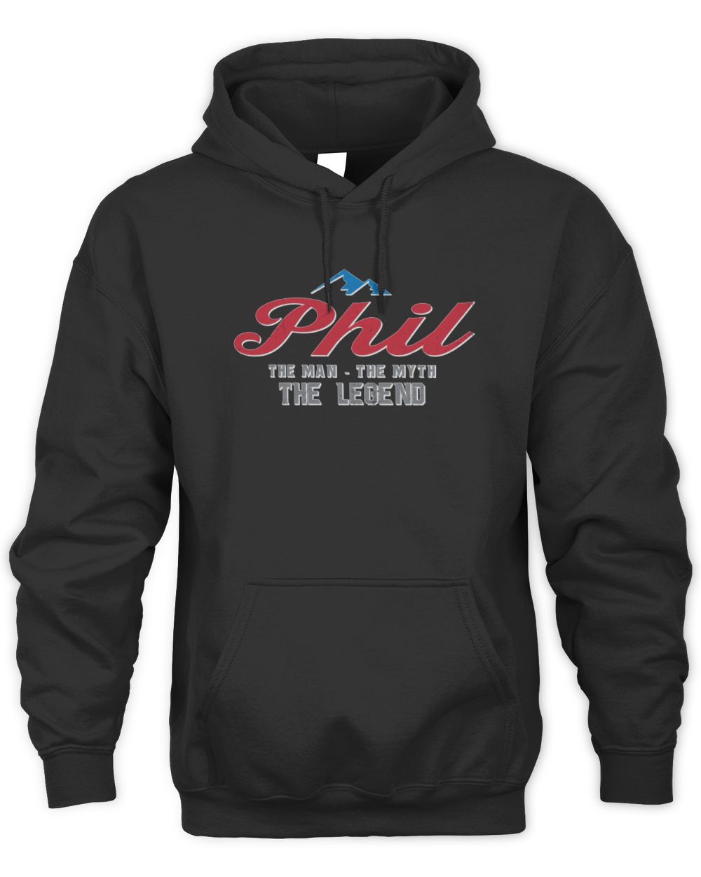 The Man The Myth The Legend Coors Light Beer T-Shirt PHIL M1-S84 / Unisex Hoodie / black