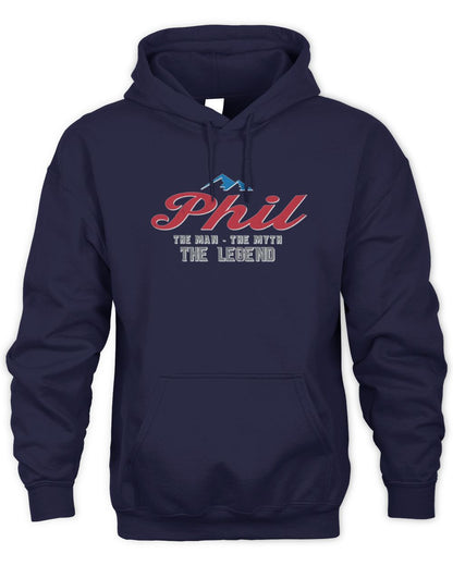 The Man The Myth The Legend Coors Light Beer T-Shirt PHIL M1-S84 / Unisex Hoodie / navy