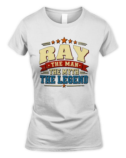 The Man The Myth The Legend Ribbon Vintage T-Shirt RAY M1-56 / Women's Standard T-Shirt / white