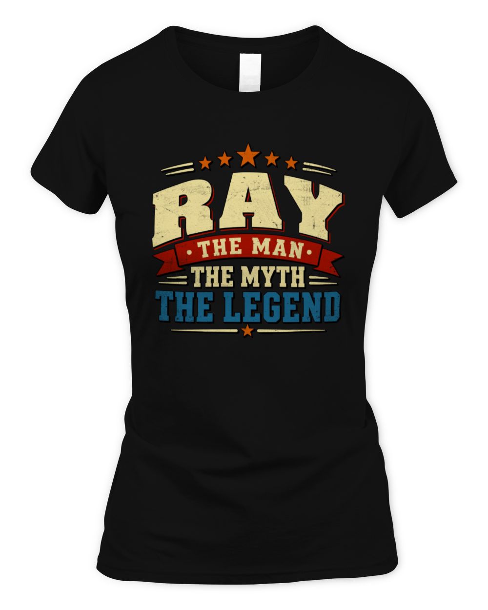 The Man The Myth The Legend Ribbon Vintage T-Shirt RAY M1-56 / Women's Standard T-Shirt / black