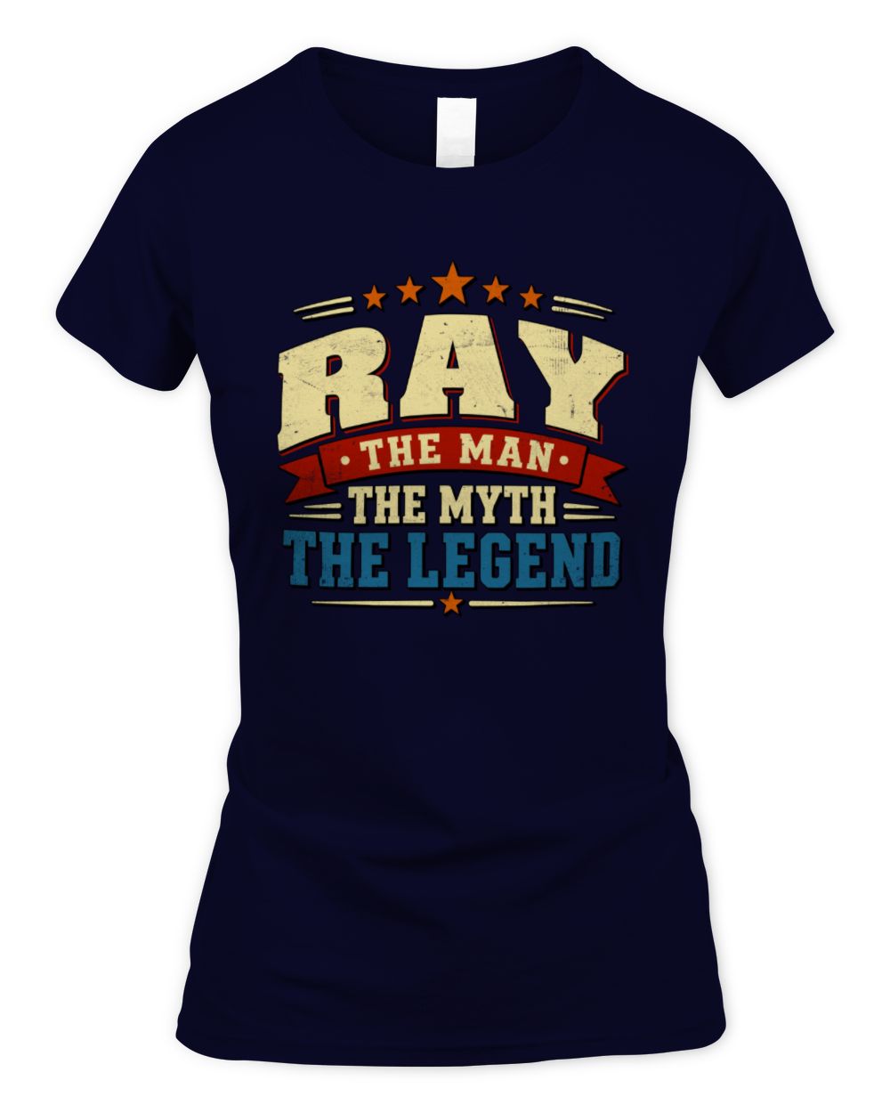 The Man The Myth The Legend Ribbon Vintage T-Shirt RAY M1-56 / Women's Standard T-Shirt / navy