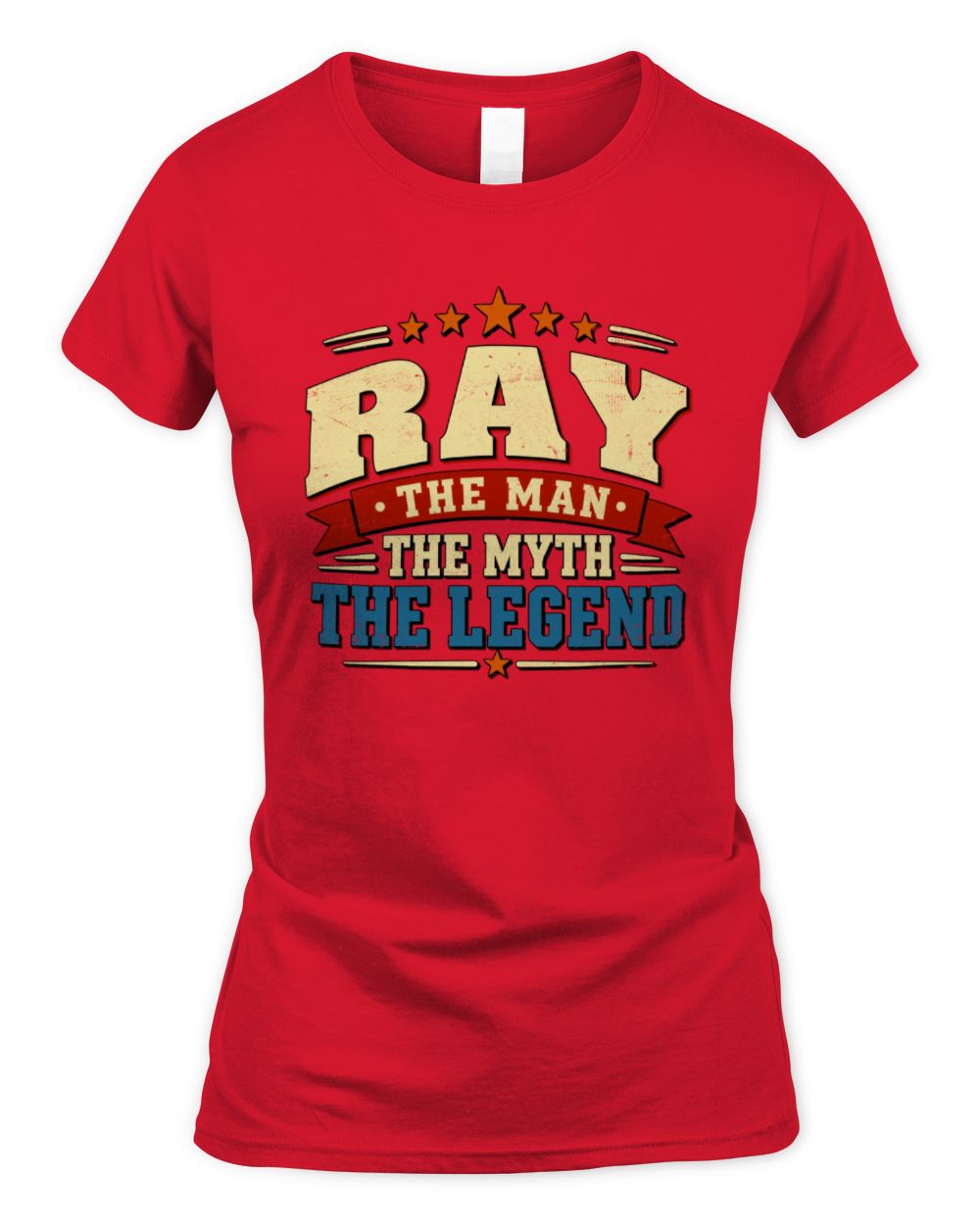 The Man The Myth The Legend Ribbon Vintage T-Shirt RAY M1-56 / Women's Standard T-Shirt / red