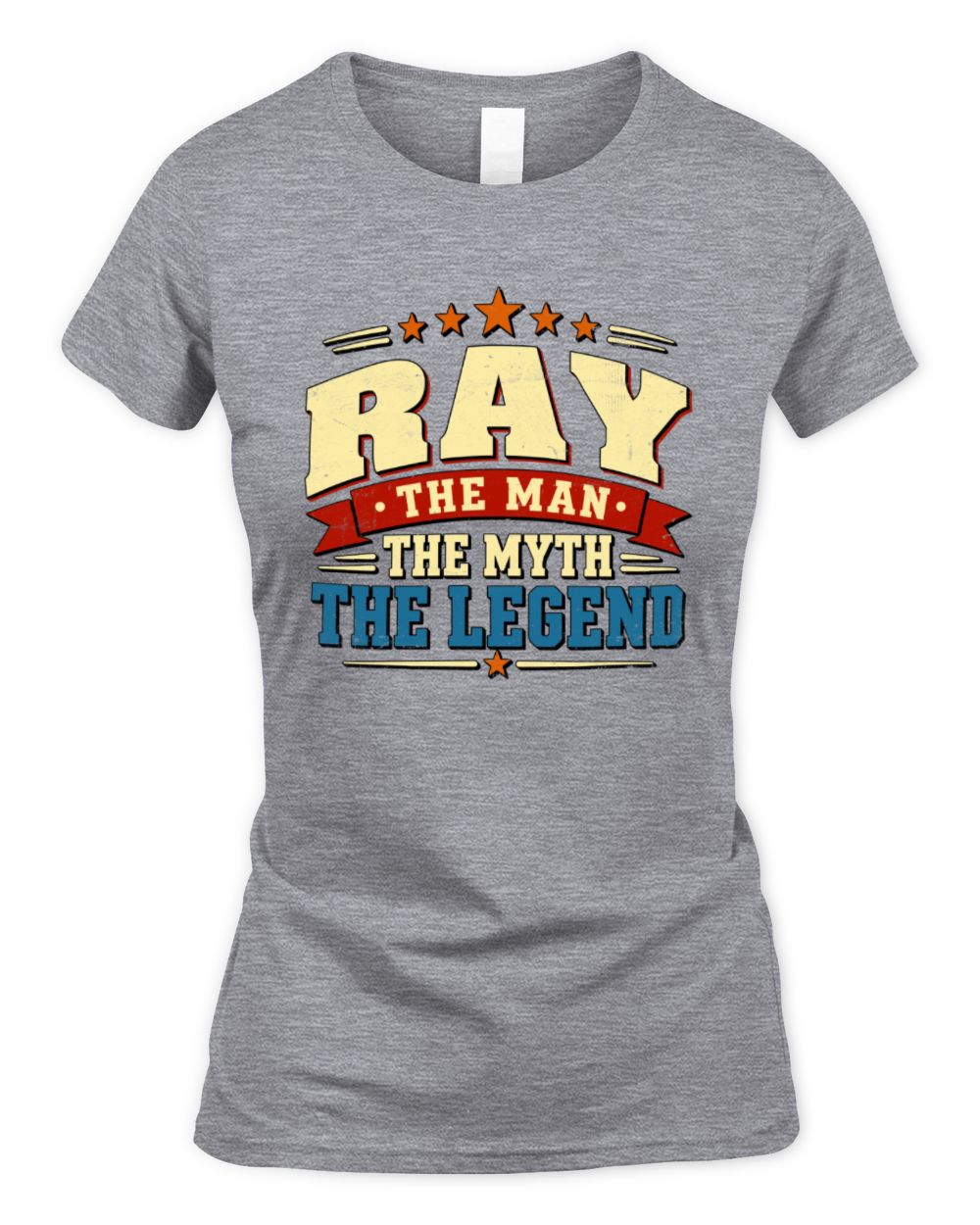 The Man The Myth The Legend Ribbon Vintage T-Shirt RAY M1-56 / Women's Standard T-Shirt / sport grey