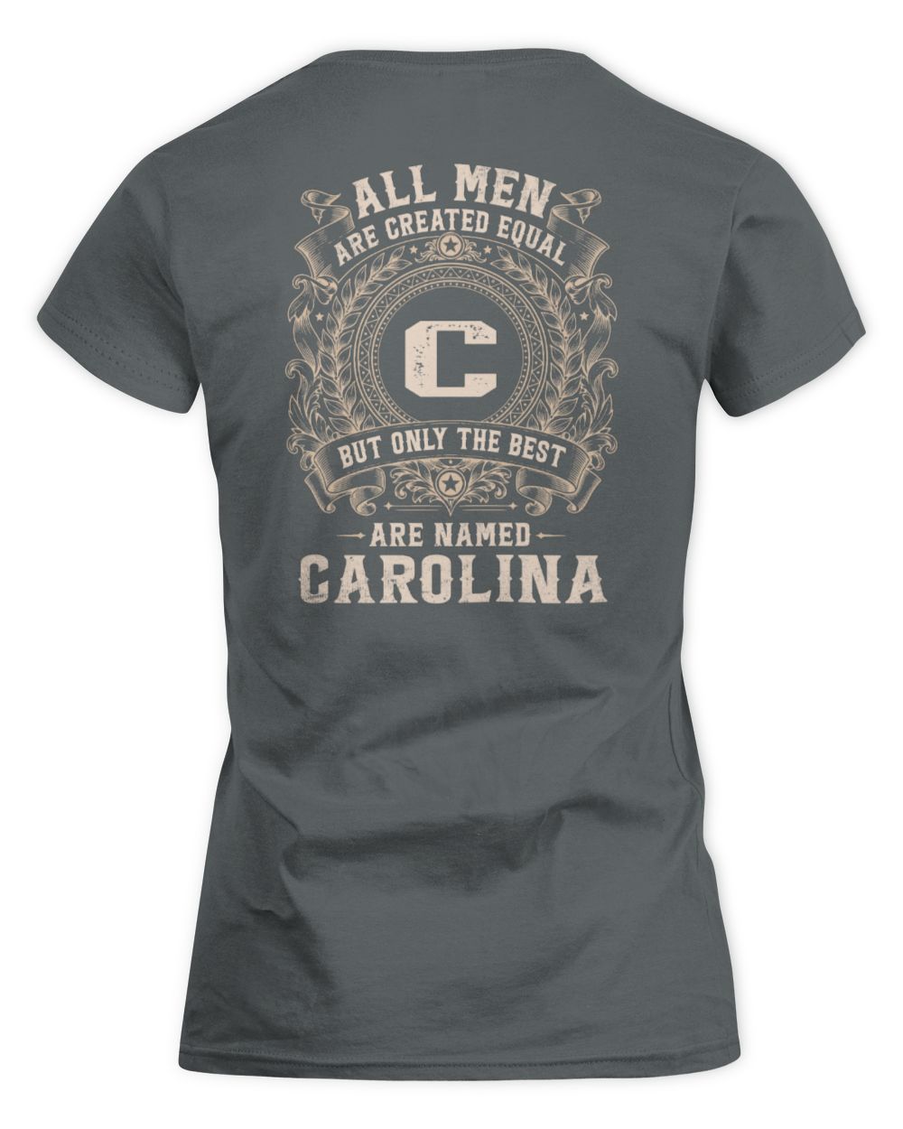 All Men Are Created Equal Cool Logo Shirt CAROLINA M1-60 / Women's Standard T-Shirt / charcoal