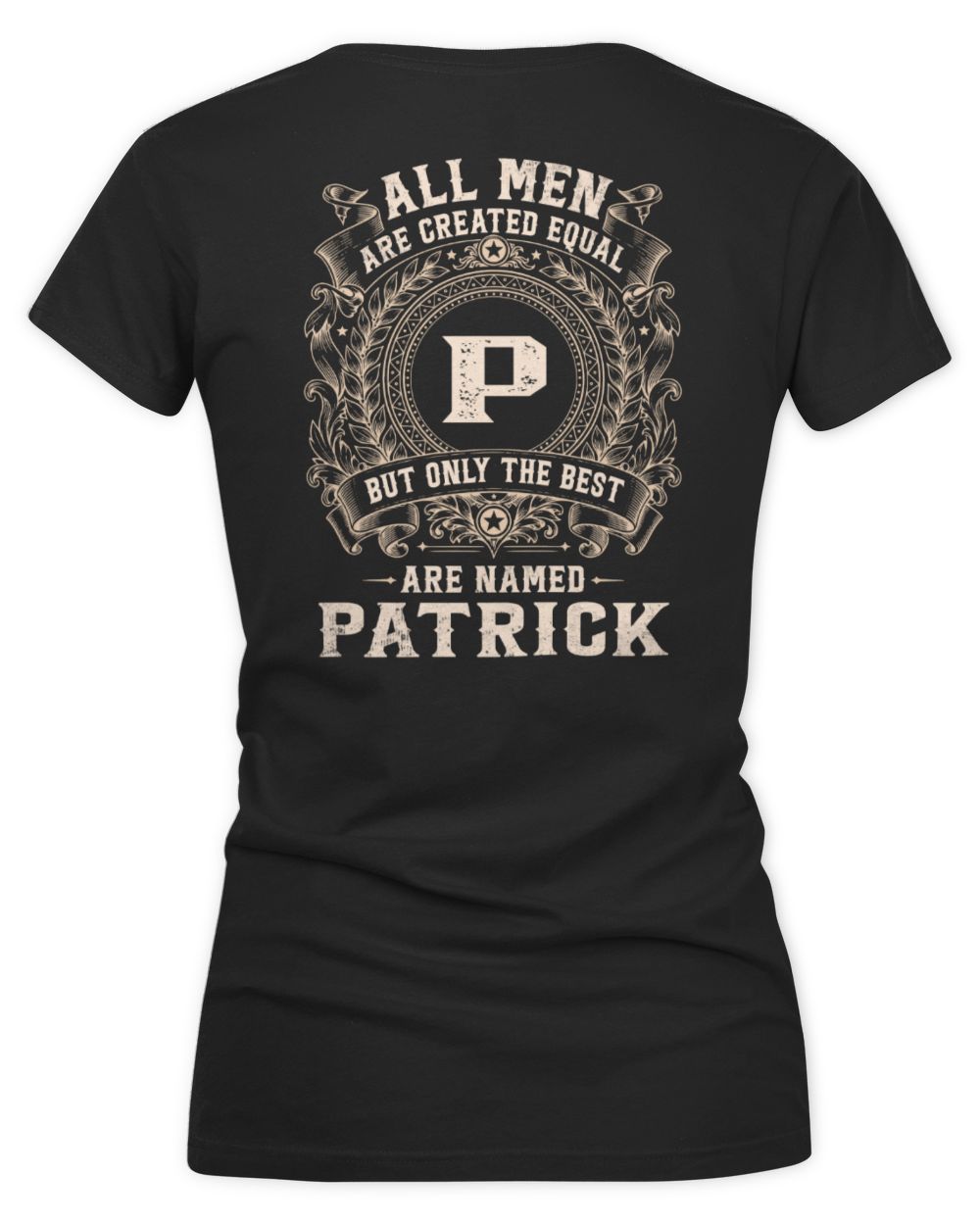 All Men Are Created Equal Cool Logo Shirt PATRICK M1-60 / Women's V-Neck T-Shirt / black