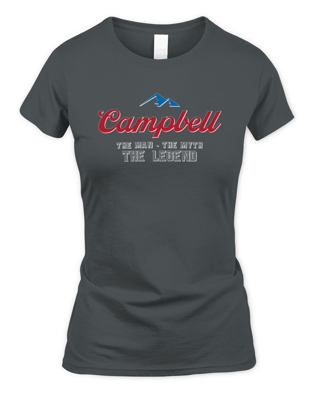 The Man The Myth The Legend Coors Light Beer T-Shirt CAMPBELL M1-S84 / Women's Standard T-Shirt / charcoal