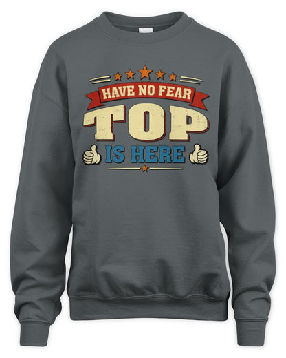 Have No Fear Your Name Is Here Cool Graphic T-Shirt TOP M1-71 / Unisex Sweatshirt / charcoal