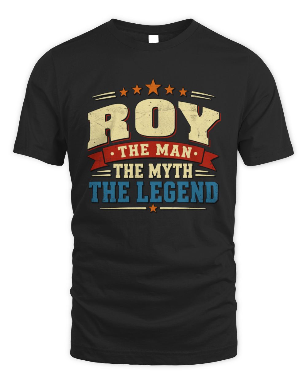 The Man The Myth The Legend Ribbon Vintage T-Shirt ROY M1-56 / Unisex Standard T-Shirt / black