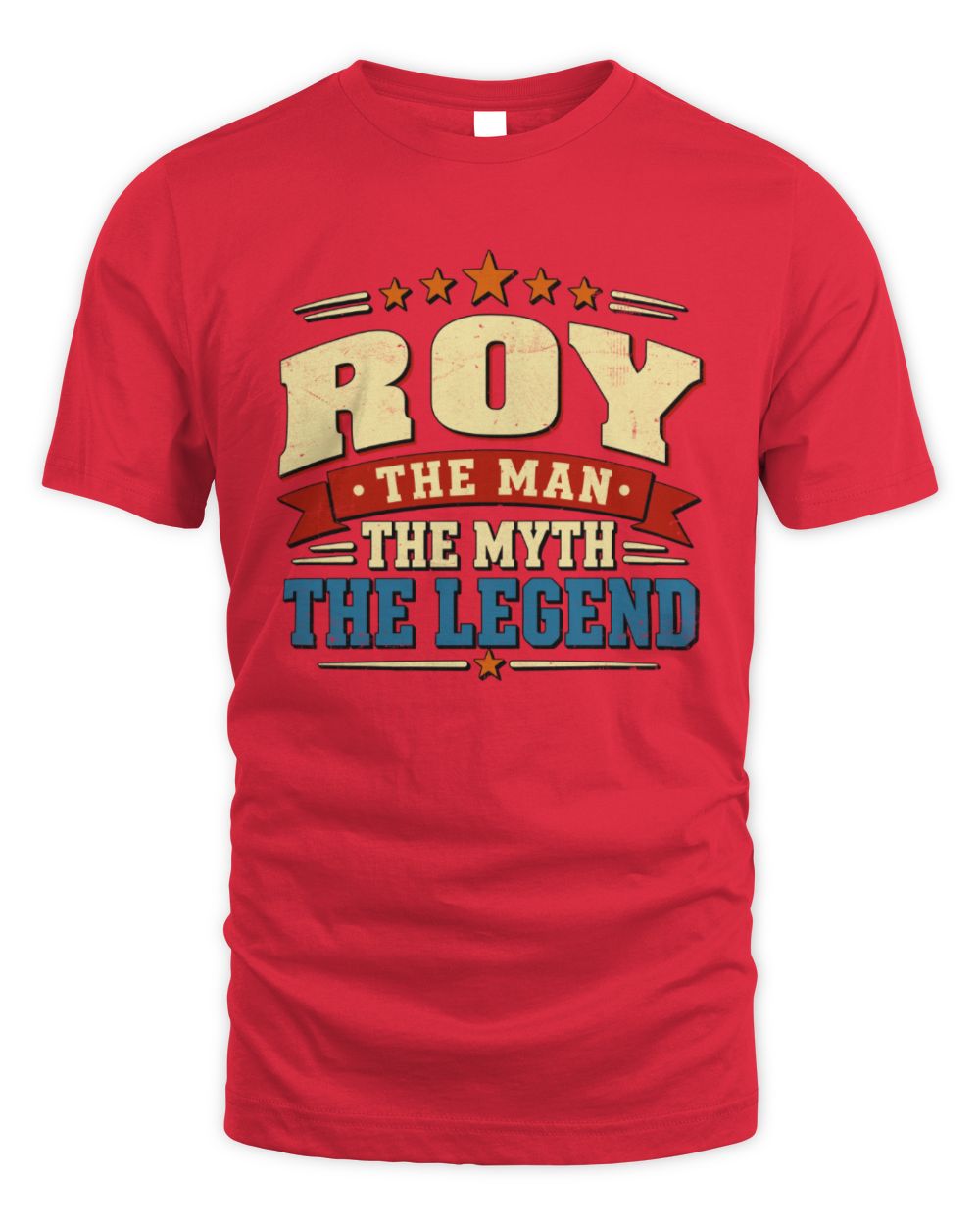 The Man The Myth The Legend Ribbon Vintage T-Shirt ROY M1-56 / Unisex Standard T-Shirt / red