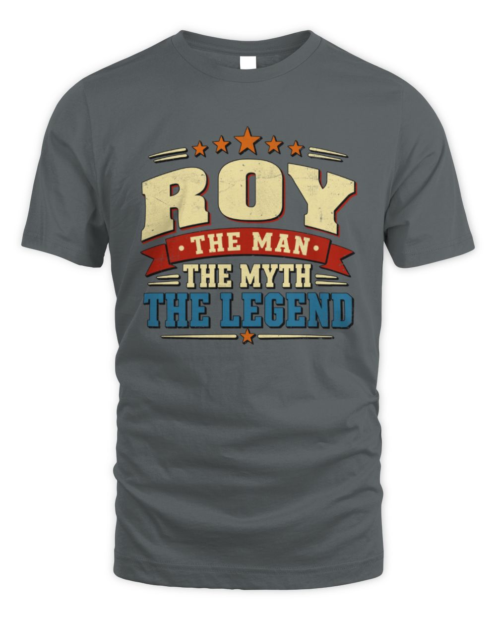 The Man The Myth The Legend Ribbon Vintage T-Shirt ROY M1-56 / Unisex Standard T-Shirt / charcoal