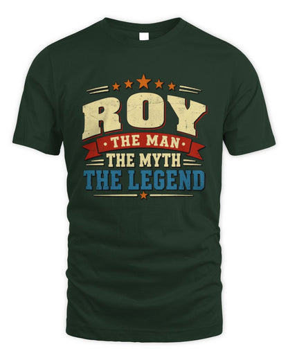The Man The Myth The Legend Ribbon Vintage T-Shirt ROY M1-56 / Unisex Standard T-Shirt / forest green
