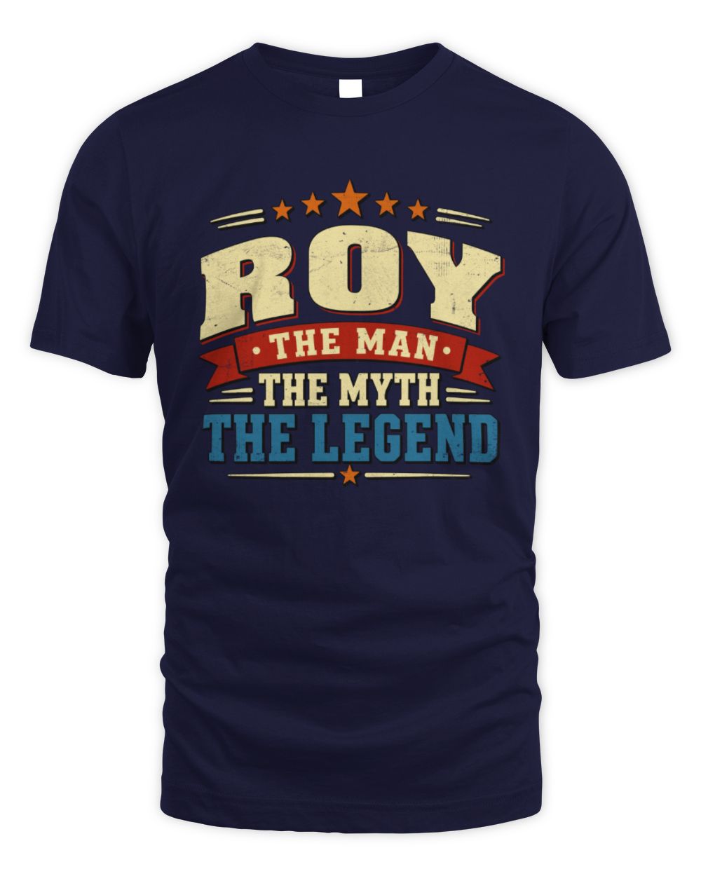 The Man The Myth The Legend Ribbon Vintage T-Shirt ROY M1-56 / Unisex Standard T-Shirt / navy