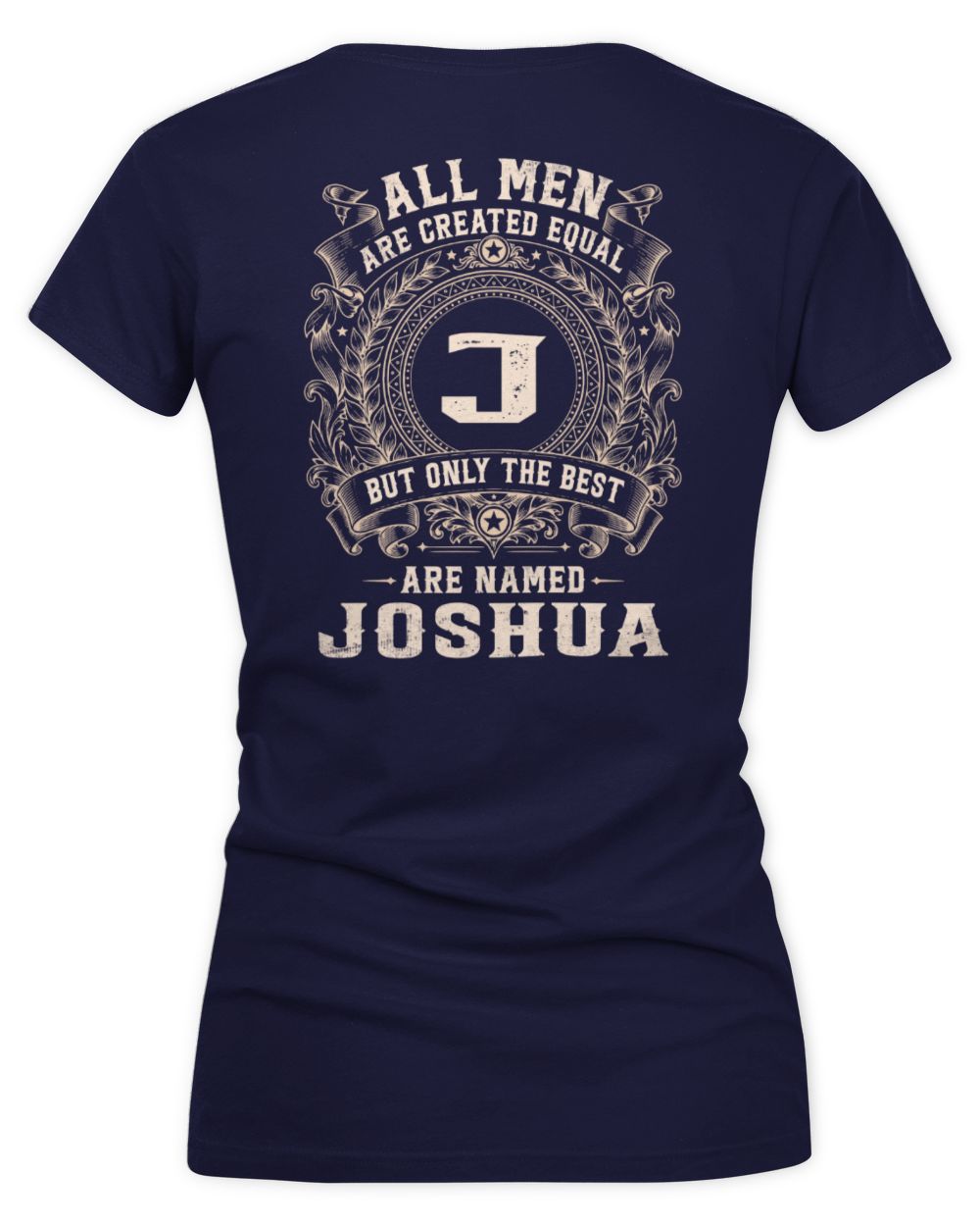 All Men Are Created Equal Cool Logo Shirt JOSHUA M1-60 / Women's V-Neck T-Shirt / navy