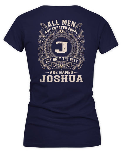 All Men Are Created Equal Cool Logo Shirt JOSHUA M1-60 / Women's V-Neck T-Shirt / navy