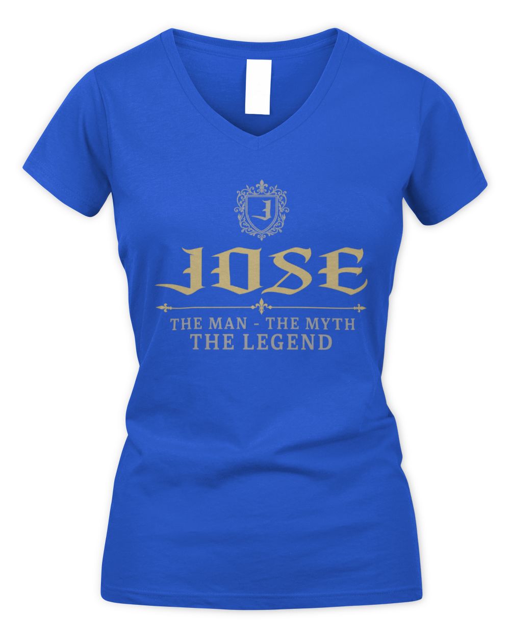 The Man The Myth The Legend Western Shirt JOSE M1-78 / Women's V-Neck T-Shirt / royal