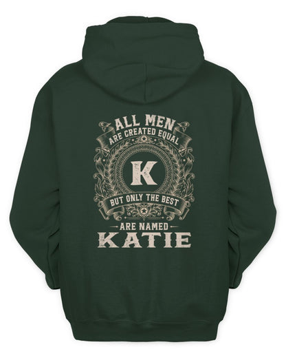 All Men Are Created Equal Cool Logo Shirt KATIE M1-60 / Unisex Hoodie / forest green