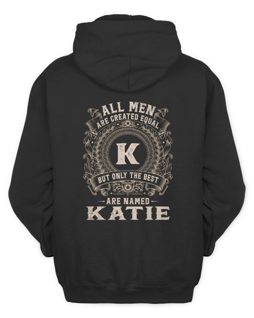 All Men Are Created Equal Cool Logo Shirt KATIE M1-60 / Unisex Hoodie / black