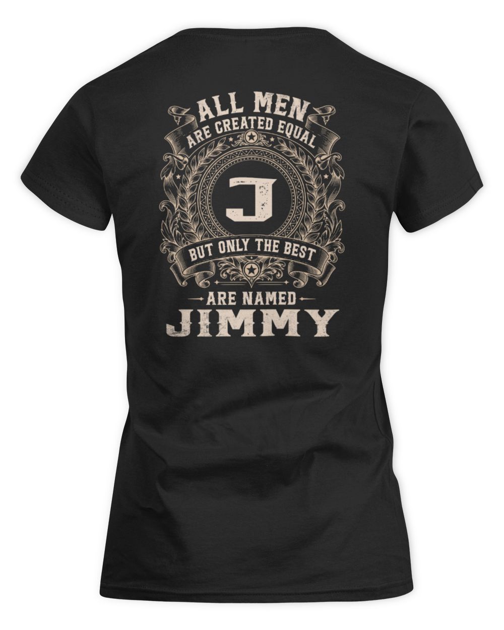 All Men Are Created Equal Cool Logo Shirt JIMMY M1-60 / Women's Standard T-Shirt / black