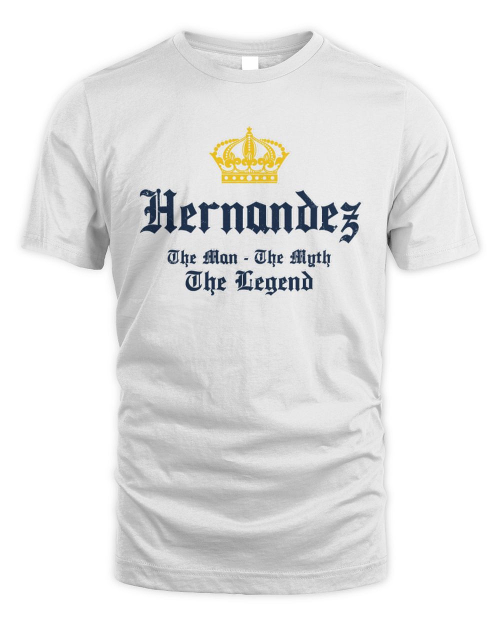 The Man The Myth The Legend Corona Beer T-Shirt HERNANDEZ M1-S83 / Unisex Standard T-Shirt / white