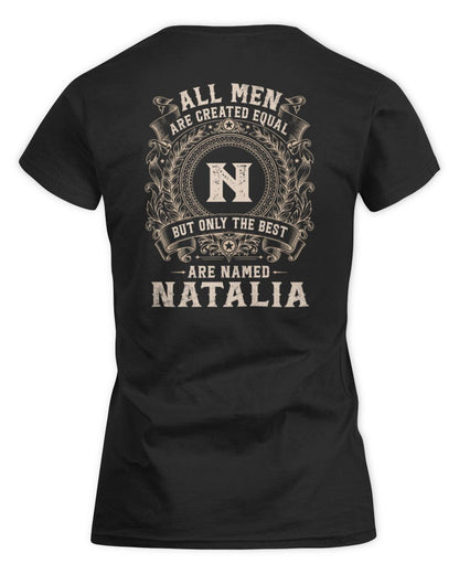 All Men Are Created Equal Cool Logo Shirt NATALIA M1-60 / Women's Standard T-Shirt / black