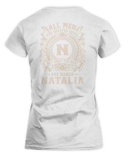 All Men Are Created Equal Cool Logo Shirt NATALIA M1-60 / Women's Standard T-Shirt / white