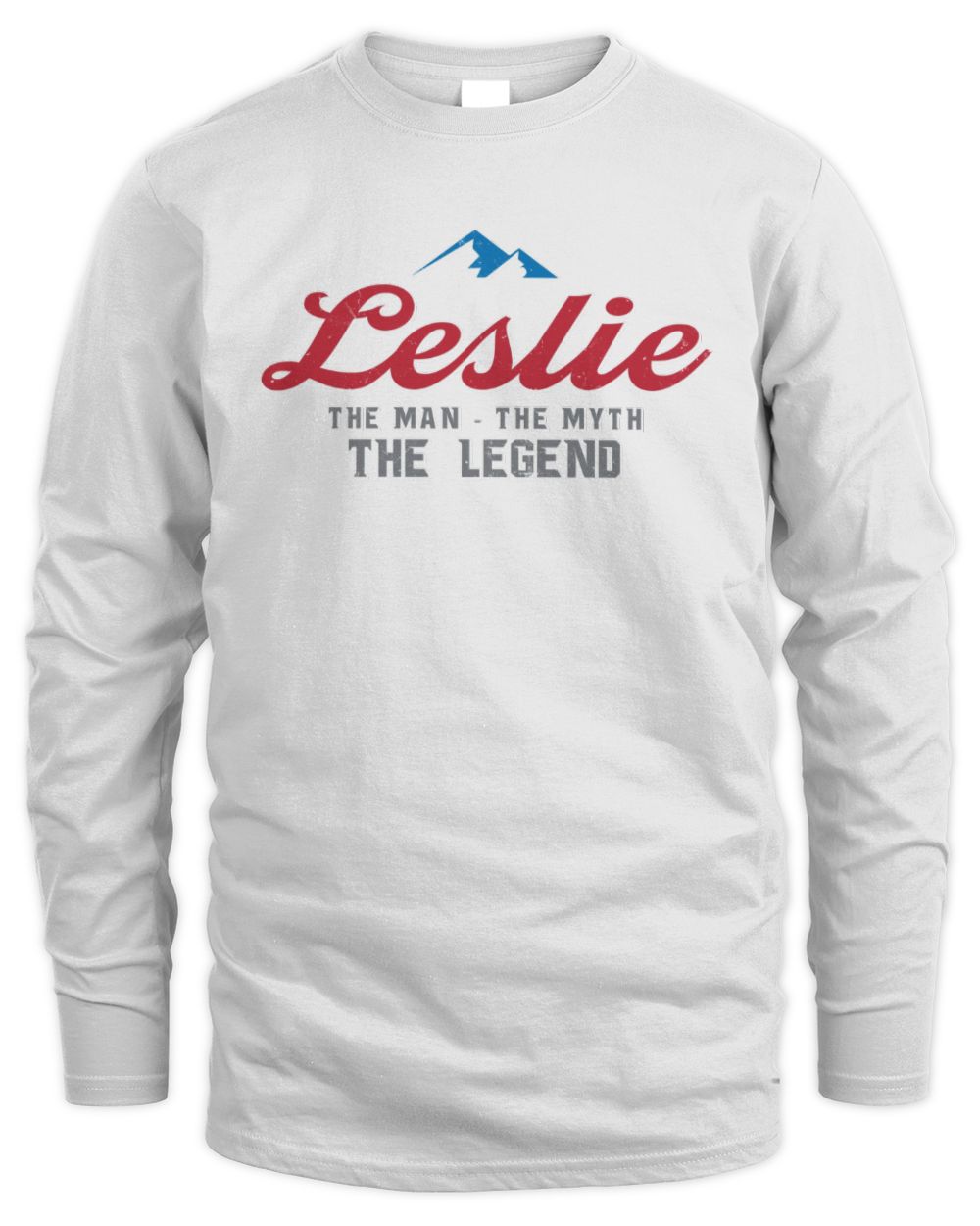 The Man The Myth The Legend Coors Light Beer T-Shirt LESLIE M1-S84 / Men's Long Sleeved T-Shirt / white