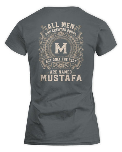 All Men Are Created Equal Cool Logo Shirt MUSTAFA M1-60 / Women's Standard T-Shirt / charcoal