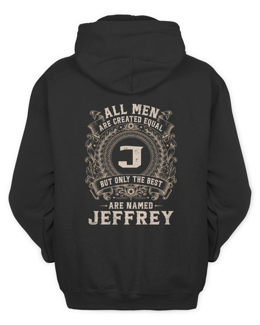 All Men Are Created Equal Cool Logo Shirt JEFFREY M1-60 / Unisex Hoodie / black