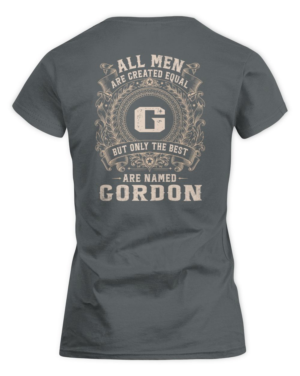 All Men Are Created Equal Cool Logo Shirt GORDON M1-60 / Women's Standard T-Shirt / charcoal