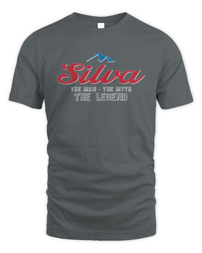 The Man The Myth The Legend Coors Light Beer T-Shirt SILVA M1-S84 / Unisex Standard T-Shirt / charcoal
