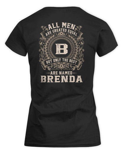 All Men Are Created Equal Cool Logo Shirt BRENDA M1-60 / Women's Standard T-Shirt / black