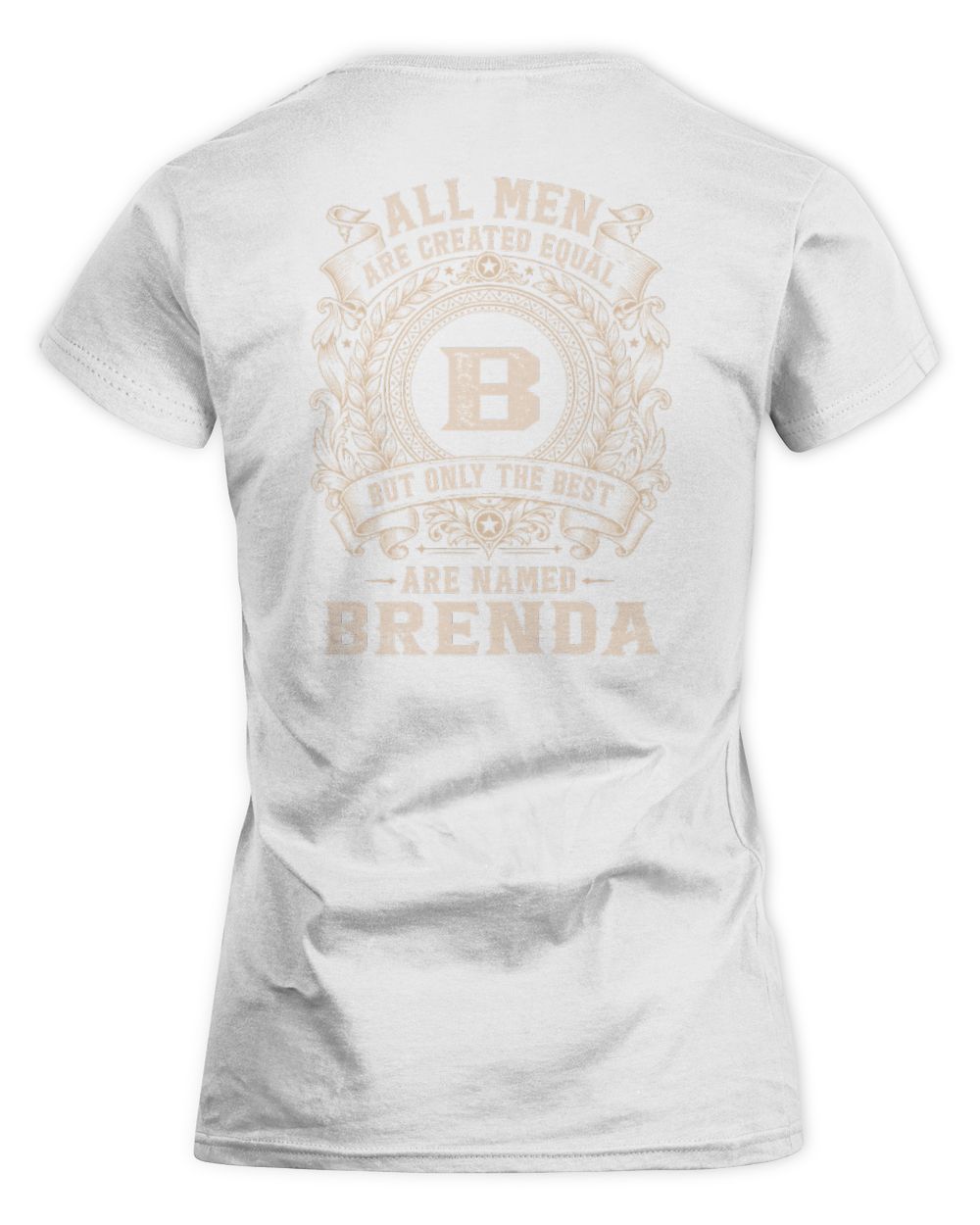 All Men Are Created Equal Cool Logo Shirt BRENDA M1-60 / Women's Standard T-Shirt / white