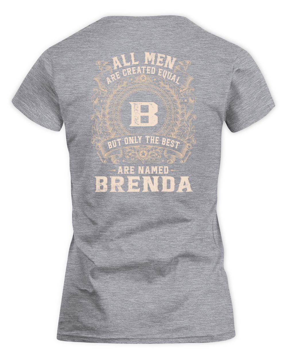 All Men Are Created Equal Cool Logo Shirt BRENDA M1-60 / Women's Standard T-Shirt / sport grey