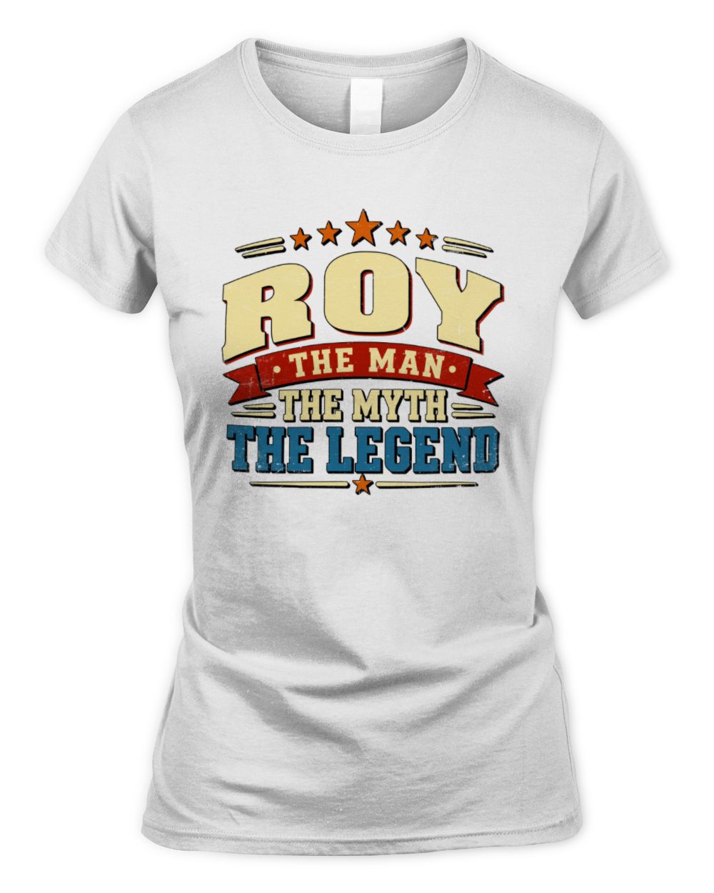 The Man The Myth The Legend Ribbon Vintage T-Shirt ROY M1-56 / Women's Standard T-Shirt / white