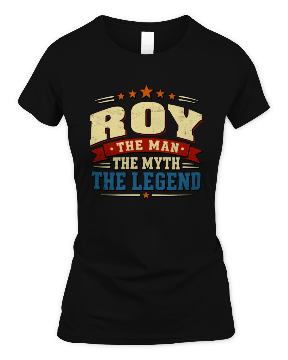 The Man The Myth The Legend Ribbon Vintage T-Shirt ROY M1-56 / Women's Standard T-Shirt / black