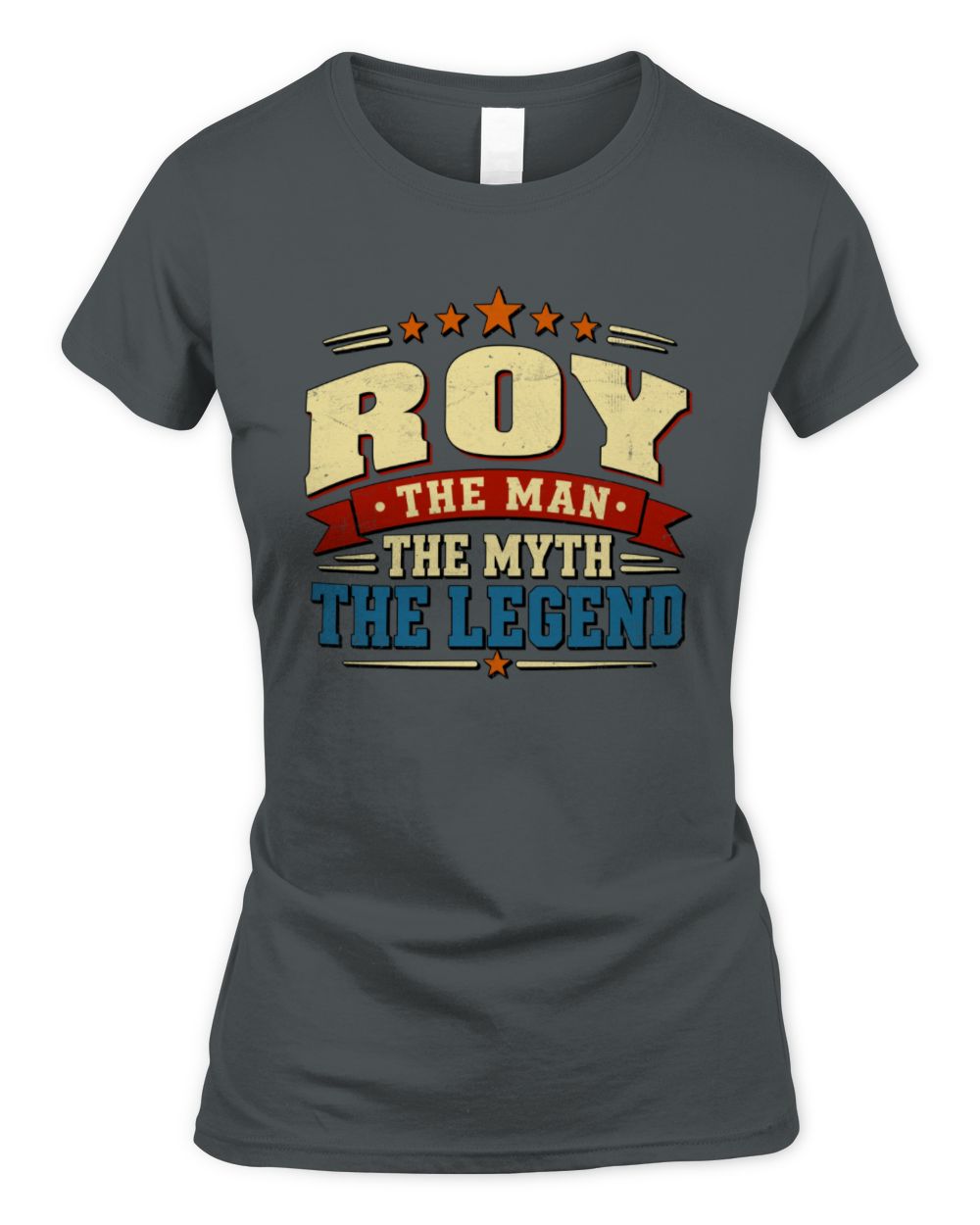 The Man The Myth The Legend Ribbon Vintage T-Shirt ROY M1-56 / Women's Standard T-Shirt / charcoal